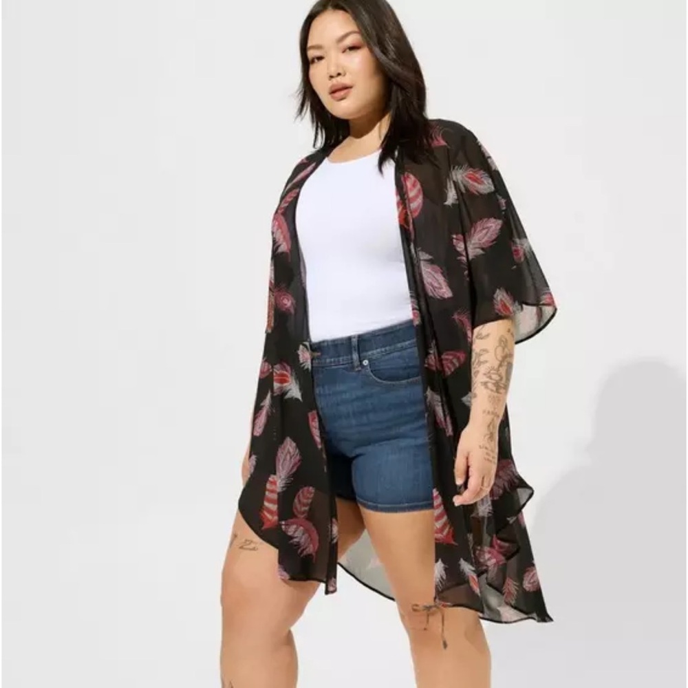 Torrid Chiffon Kimono Size 1/2